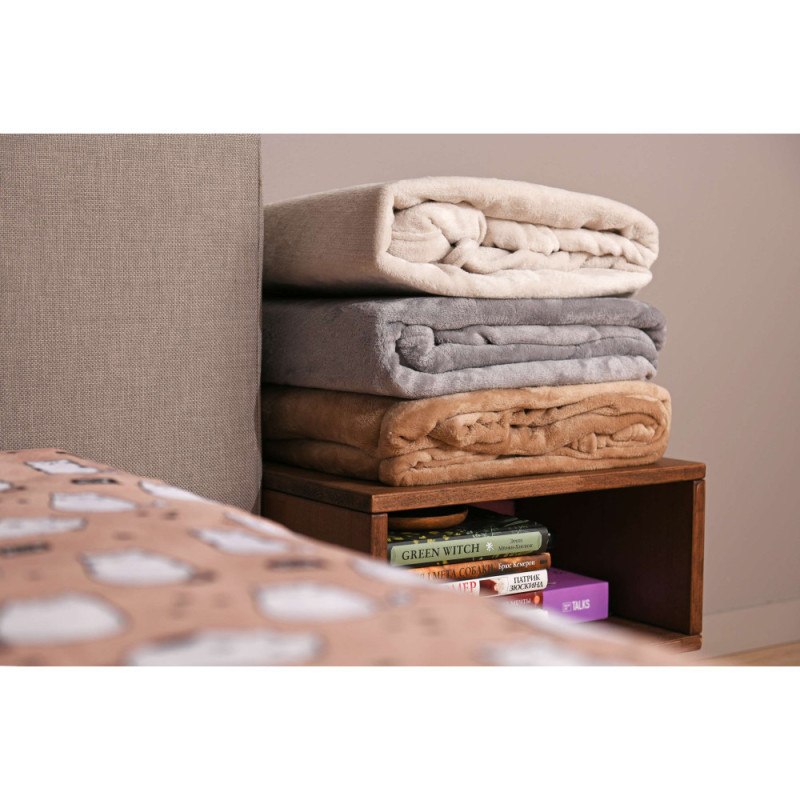 ARDESTO Flannel blanket, 200x220cm, pink, 100% polyester (ART0208SB)
