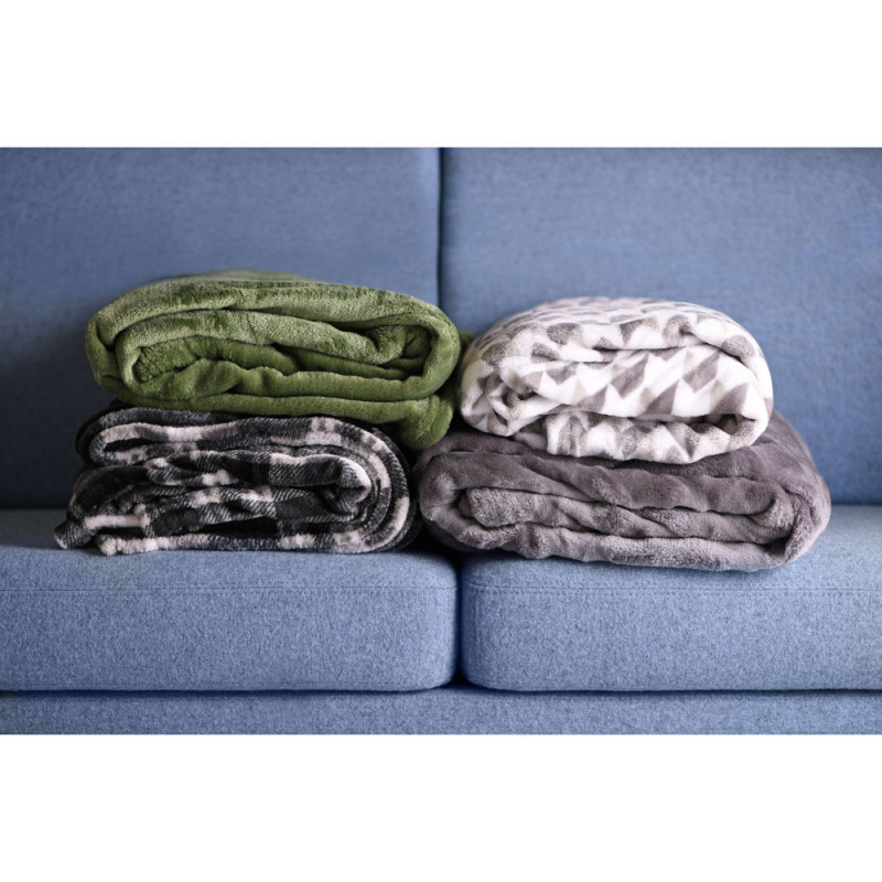 ARDESTO Flannel blanket, 200x220cm, pink, 100% polyester (ART0208SB)