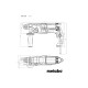 Metabo Rotary Hammer KHE 2645, 850W, SDS-plus, 2.9J, 3 modes, 0-1150rpm (601710500)