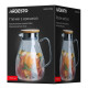 ARDESTO Pitcher with lid Graphite, 1500ml, borosilicate glass, bamboo, stainless steel, gray (AR2615SG)