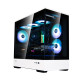 Zalman PC case P30 without PSU, 1xUSB3.0, 1xUSBType-C, 3x120mm ARGB, VGA 420mm, LCS ready, TG Side Panel, mATX, black/white (P30BW)