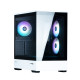 Zalman PC case P30 without PSU, 1xUSB3.0, 1xUSBType-C, 3x120mm ARGB, VGA 420mm, LCS ready, TG Side Panel, mATX, black/white (P30BW)