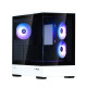 Zalman PC case P30 without PSU, 1xUSB3.0, 1xUSBType-C, 3x120mm ARGB, VGA 420mm, LCS ready, TG Side Panel, mATX, black/white (P30BW)