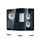 Zalman PC case P30 without PSU, 1xUSB3.0, 1xUSBType-C, 3x120mm ARGB, VGA 420mm, LCS ready, TG Side Panel, mATX, black/white (P30BW)