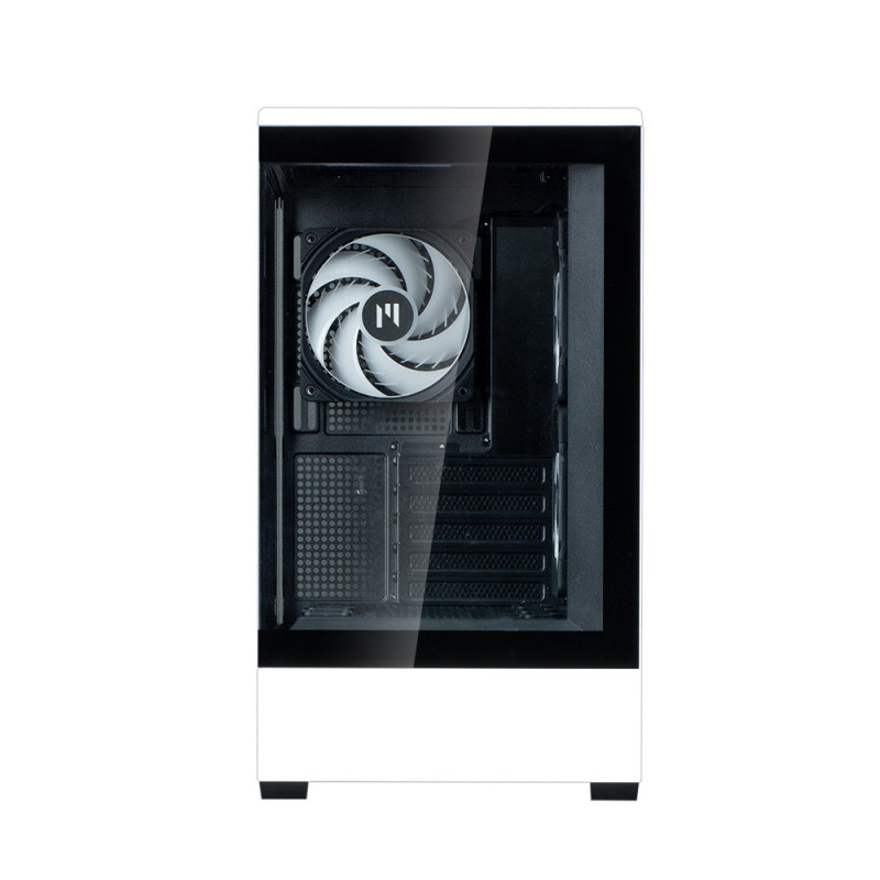 Zalman PC case P30 without PSU, 1xUSB3.0, 1xUSBType-C, 3x120mm ARGB, VGA 420mm, LCS ready, TG Side Panel, mATX, black/white (P30BW)