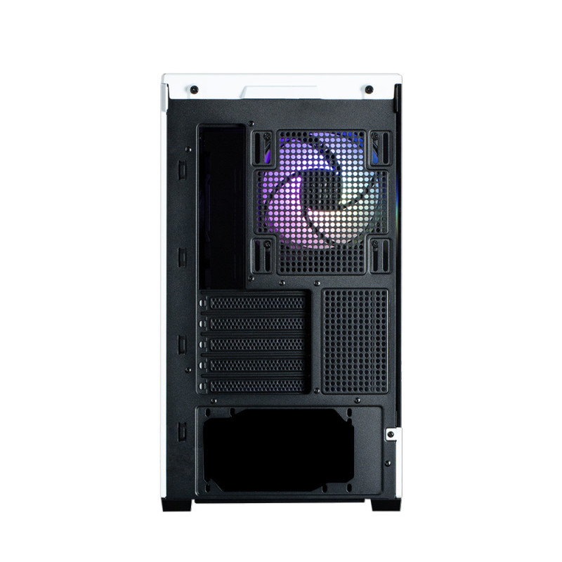 Zalman PC case P30 without PSU, 1xUSB3.0, 1xUSBType-C, 3x120mm ARGB, VGA 420mm, LCS ready, TG Side Panel, mATX, black/white (P30BW)