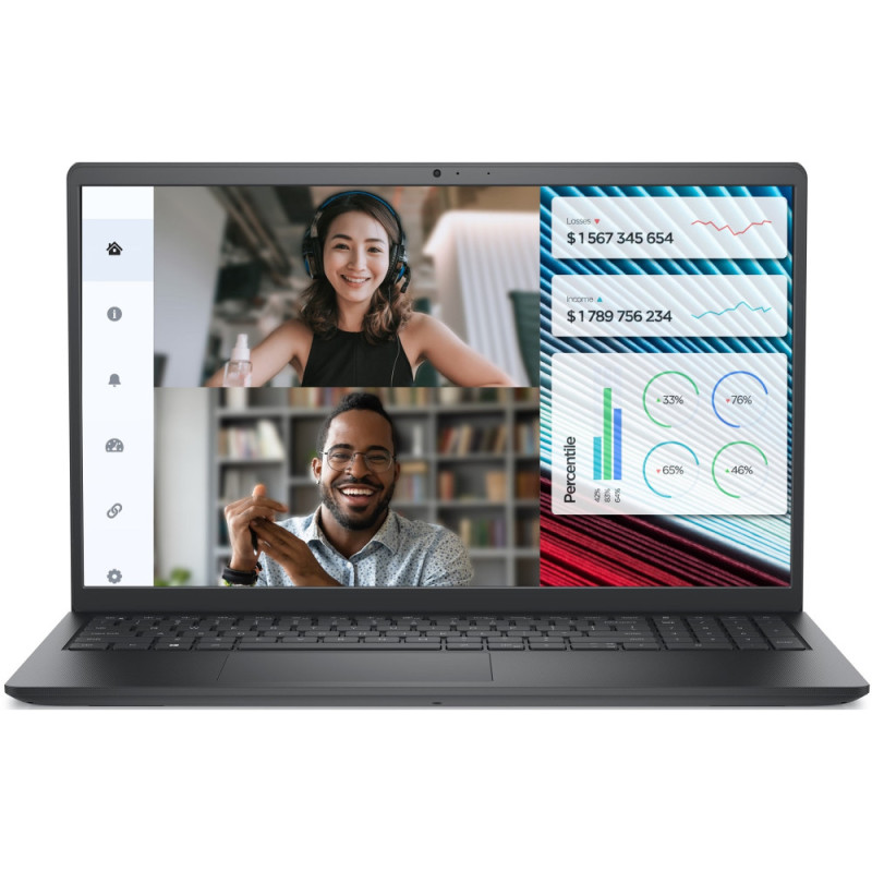 Dell Ноутбук  Vostro 3520 15.6" FHD AG, Intel i5-1235U, 8GB, F512GB, UMA, Lin, чорний (N0997PVNB3520UA_UBU)
