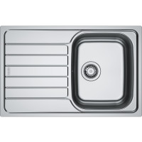 Franke Kitchen sink Franke Spark, st.steel, rectang., with drainboard, 780х500х340mm, bowl - 1, built-in, SKL 611-78, decor.inox (101.0716.715)