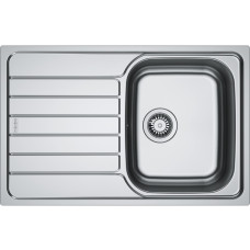 Franke Мойка кухонная Franke Spark, нерж.сталь, прямоуг., с крылом, 780х500х340мм, чаша- 1, врезная, SKL 611-78, нерж декор (101.0716.715)