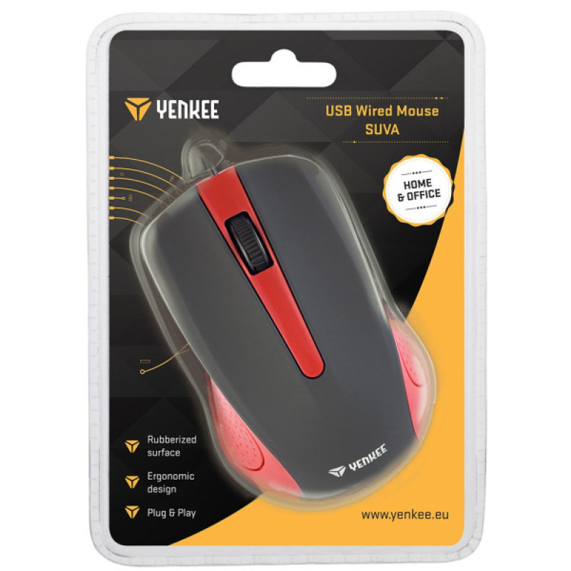 Мышка YENKEE YMS 1015RD USB Rad (45010821)