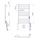 Mario Towel Dryer Premium Classic-I 800х500-80 electric TR К (2.2.1608.03.P)