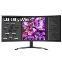LG Monitor 34  34WQ60C-B 2xHDMI, DP, Audio, IPS, 3440x1440, 21:9; sRGB 99%, CURVED, HDR10 (34WQ60C-B.ADRZ)