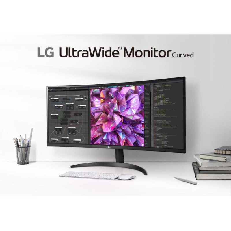 LG Monitor 34  34WQ60C-B 2xHDMI, DP, Audio, IPS, 3440x1440, 21:9; sRGB 99%, CURVED, HDR10 (34WQ60C-B.ADRZ)