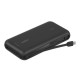 Belkin Акумулятор портативний літій-іонний Power Bank Belkin 20000мА·год, 20Вт, з інтегрованим кабелем USB-C, чорний (BPB024HQBK)