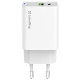 Зарядное устройство ColorWay C101E GaN Mini 45W PD PPS USB-C + USB-A QC4.0 white (CW-CHS060PD-WT)