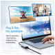 Адаптер USB-C + USB A to RJ45 Ethernet 1000Mbps ColorWay (CW-AD-CRG)