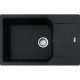Franke Kitchen sink Urban, fragranite, rectang., with drainboard, 780х500х220mm, bowl - 1, built-in, UBG 611-78 XL, matt black (114.0701.803)