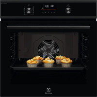 Electrolux Electric oven, 72 l, A+, steam, display, convection, telescopic guides, black (EOD6F77H)