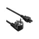 Кабель питания C5 1.0m black ColorWay (CW-CBP084-BK)