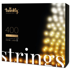 Twinkly Twinkly Strings 400 AWW, Gen II, IP44, Length 32m, Black wire (TWS400GOP-BEU)