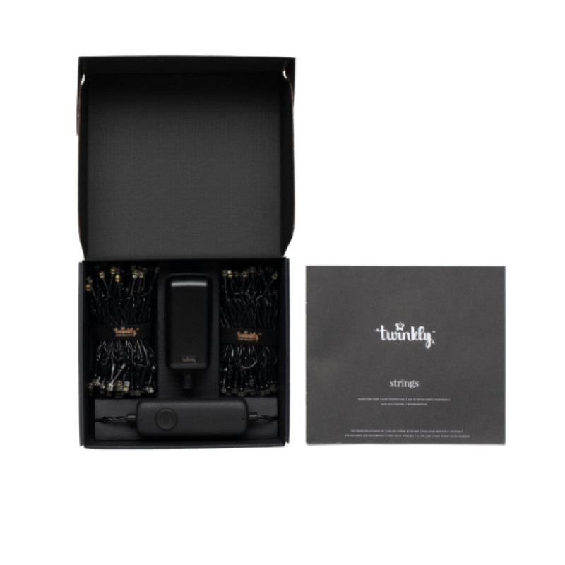 Twinkly Twinkly Strings 400 AWW, Gen II, IP44, Length 32m, Black wire (TWS400GOP-BEU)