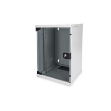 Digitus Шафа 10" 9U 312x300, скляні двері, 30kg max, сірий (DN-10-09U)
