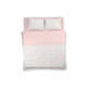 ARDESTO Bedding set 2.0 Gloria, sateen, duvet cover 200x220cm, sheet 230x240cm, pillowcases (2) 50x70cm, 100% cotton, azulejo pink (ART2022LP)
