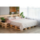 ARDESTO Bedding set 2.0 Gloria, sateen, duvet cover 200x220cm, sheet 230x240cm, pillowcases (2) 50x70cm, 100% cotton, azulejo pink (ART2022LP)