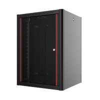 MIRSAN 20U W=600mm D=600mm Wall Type NETWORK UNASSEMBLED Cabinet BLACK (MR.WTN20U66DE.01)
