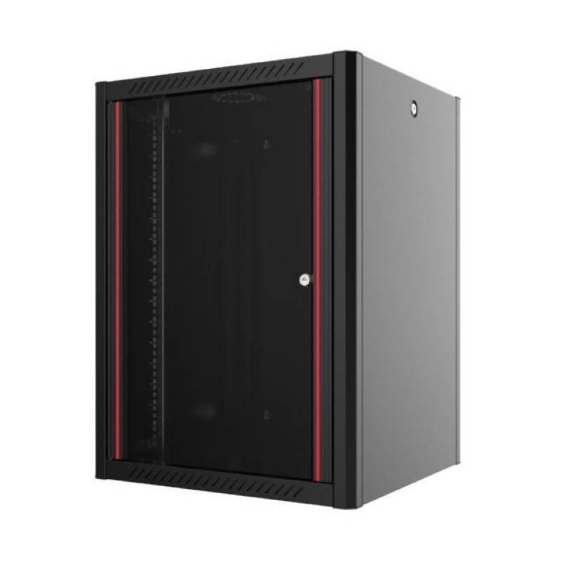 MIRSAN 20U W=600mm D=600mm Wall Type NETWORK UNASSEMBLED Cabinet BLACK (MR.WTN20U66DE.01)