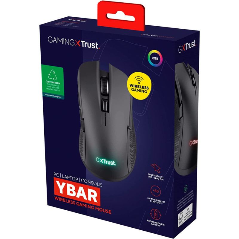 Trust Mouse GXT 923 YBAR WL Black (24888_TRUST)