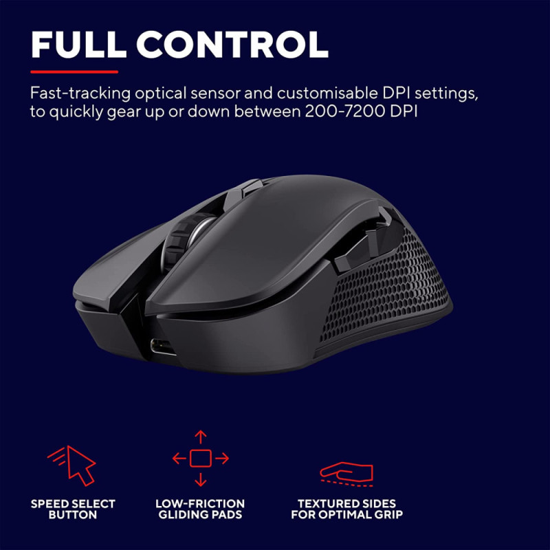 Trust Mouse GXT 923 YBAR WL Black (24888_TRUST)