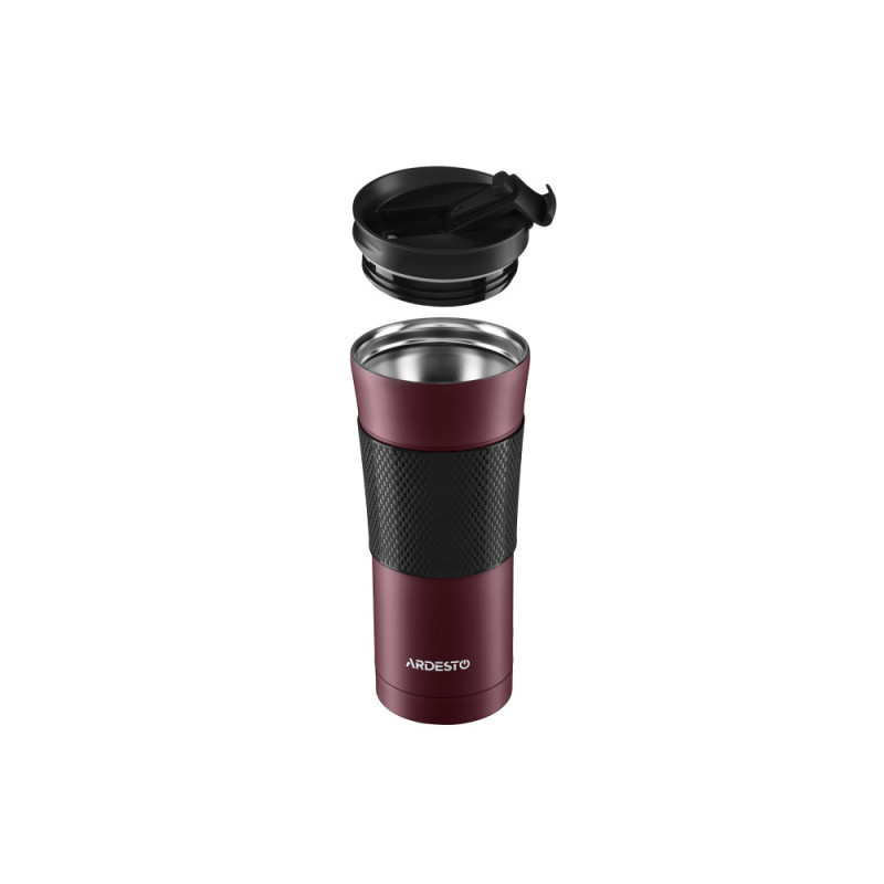 ARDESTO Travel mug To Go 450 ml, s/s, red (AR2645SMR)
