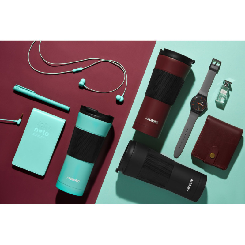 ARDESTO Travel mug To Go 450 ml, s/s, red (AR2645SMR)