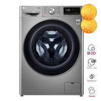LG Стирально-сушильная машина фронтальная, 8.5(5)кг, 1200, A, 47см, дисплей, пар, инвертор, серебристый (F2V5GG9T)