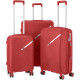 2E PP TROLLEY LUGGAGE SET 3IN1 SIGMA, RED (2E-SPPS-SET3-RD)