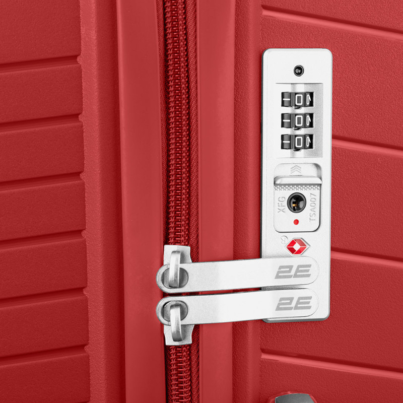2E PP TROLLEY LUGGAGE SET 3IN1 SIGMA, RED (2E-SPPS-SET3-RD)