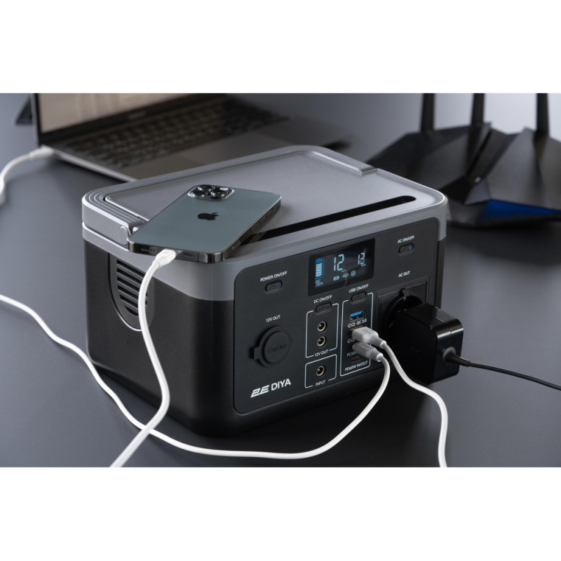 2E Portable Power Station Diya Output Power 300W Battery capacity 320Wh, Fast Charging (2E-PPS03032)