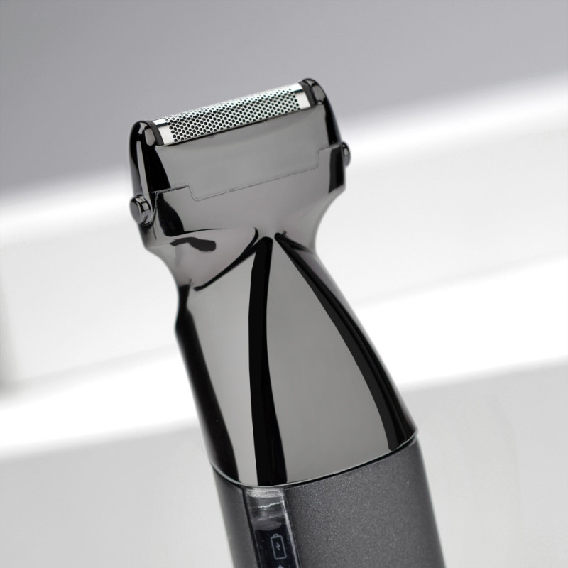 BaByliss Набор для стрижки Super-X Metal Black Edition для головы, усов, бороды,носа и тела, акум., насадок-15, сумка для хранения, подставка, сталь, черный (MT991E)