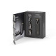 BaByliss Набор для стрижки Super-X Metal Black Edition для головы, усов, бороды,носа и тела, акум., насадок-15, сумка для хранения, подставка, сталь, черный (MT991E)