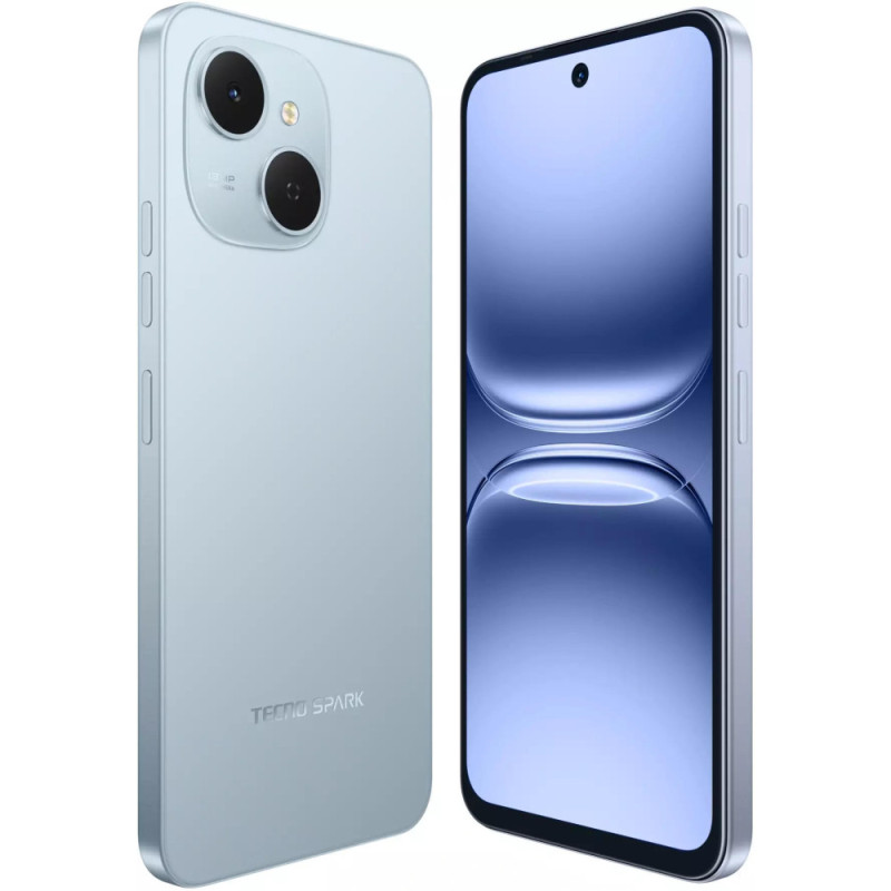 TECNO Смартфон Spark 40C (KM4k) 6.67" 4/128ГБ, 2SIM, 6000мА•год, Ripple Blue (4894947093029)