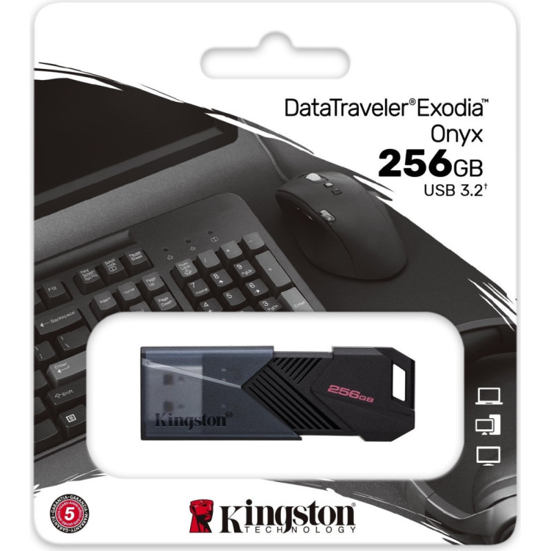 Kingston 256GB USB 3.2 Type-A Gen1 DT Exodia Onyx (DTXON/256GB)