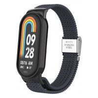 Ремешок для фитнес браслета Armorstandart Braided Solo Loop для Xiaomi Mi Band 7/6/5/4 Charcoal (ARM69904)