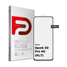 Стекло защитное Armorstandart Pro Tecno Spark 30 Pro 4G (KL7) Black (ARM83308)