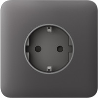 Ajax Передня панель для вбудованої розеткиSoloCover for Outlet Basic, grey (000046676)