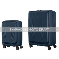 Wenger Набір валіз Wenger Skyon Hardside, полікарбонат, (S+L), TSA, 4 колеса, розширення, темно-синій (653571)