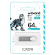 USB флеш накопитель Wibrand 64GB Irbis Silver USB 2.0 (WI2.0/IR64U3S)