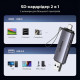 Считыватель флеш-карт Ugreen USB-C + USB to TF/SD 3.0 CM185 gray (50706)
