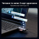 Считыватель флеш-карт Ugreen USB-C + USB to TF/SD 3.0 CM185 gray (50706)