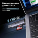 Считыватель флеш-карт Ugreen USB-C + USB to TF/SD 3.0 CM185 gray (50706)
